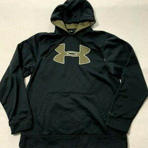 Under Armour Storm Big Logo Hoodie Black Yellow